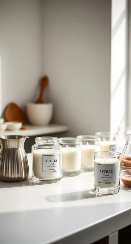 Small-batch candle production at Astreé Co.