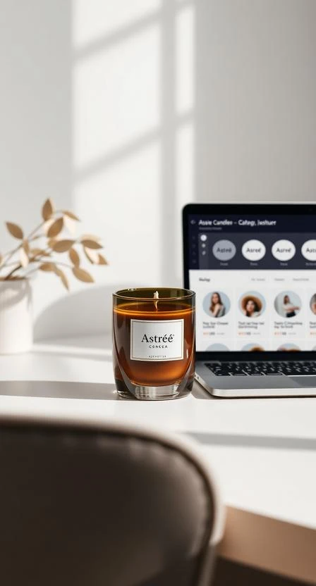 Astreé Co. browse collections from menu and homepage